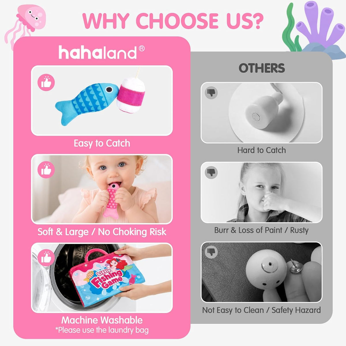 hahaland Juguetes Montessori para niña de 1 año de edad, regalo de...