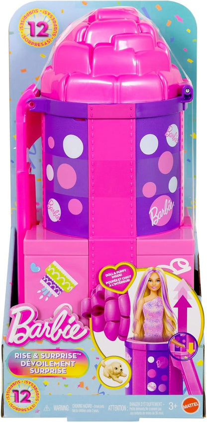 Barbie Muñeca y accesorios Rise &amp; Surprise, serie de cumpleaños...