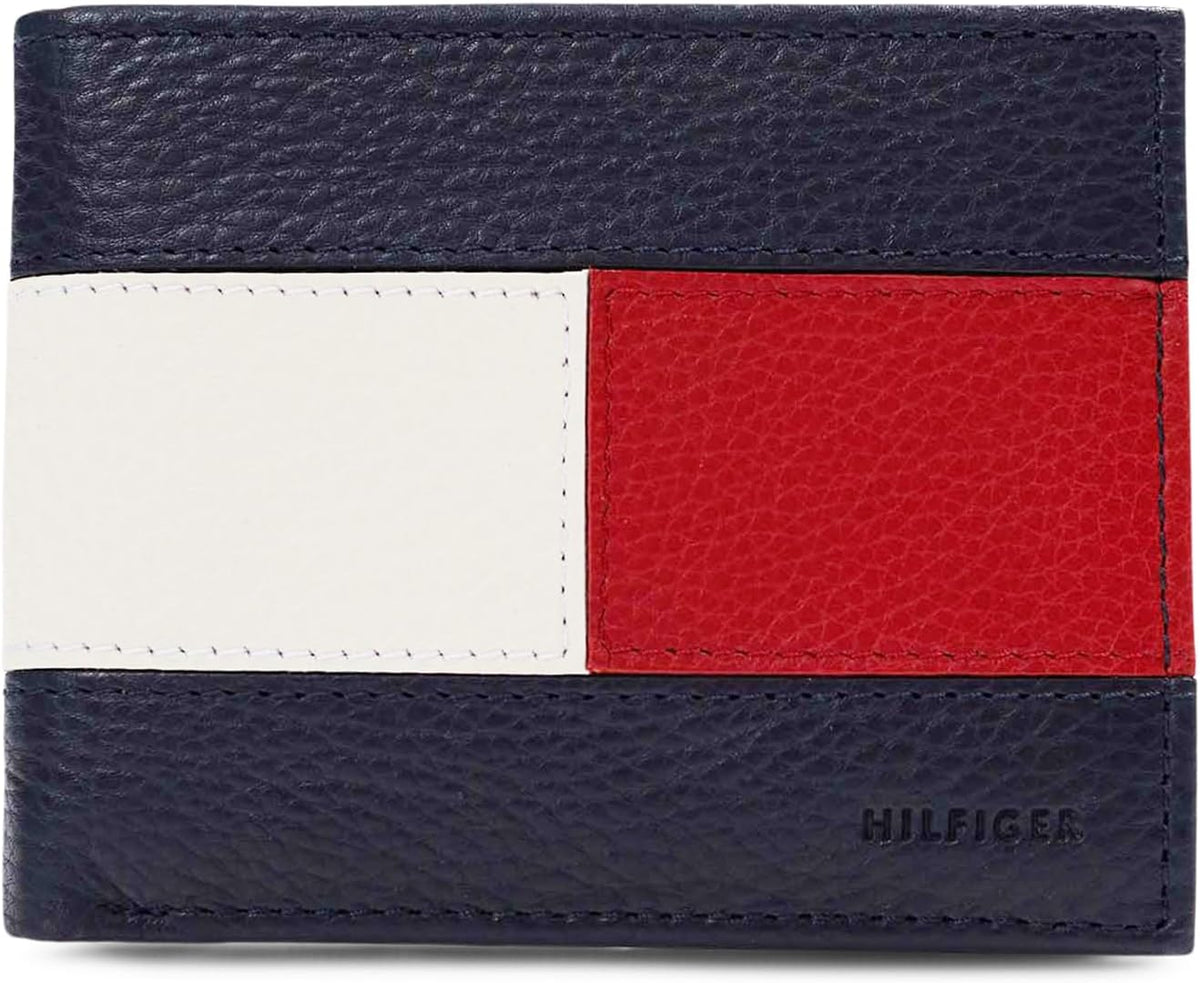 Tommy Hilfiger Cartera Passcase para hombre con ventana de identifi...