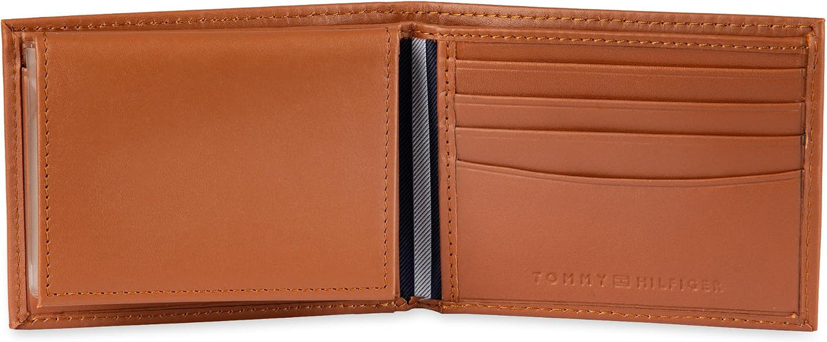 Tommy Hilfiger Cartera Passcase para hombre con ventana de identifi...
