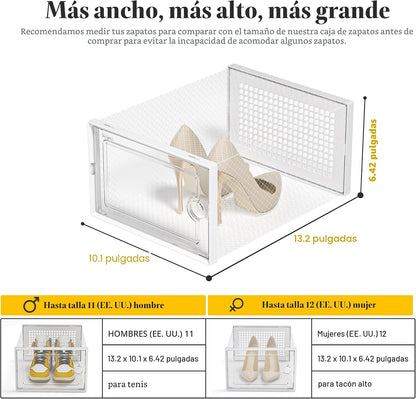 Kuject Cajas de almacenamiento de zapatos grandes, 12 unidades | Es...
