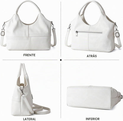 KOGTLA Bolsos de cuero vegano para mujer con correa de bandolera de...