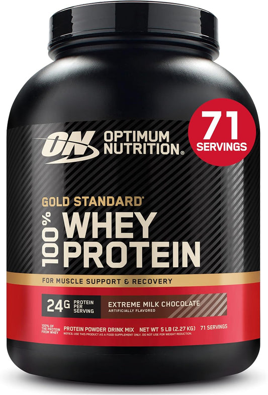 Optimum Nutrition Gold Standard 100% proteína de suero en polvo, ch...
