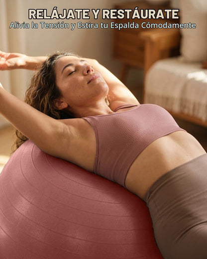 Trideer Pelota de yoga para ejercicio, embarazo, pelota de ejercici...