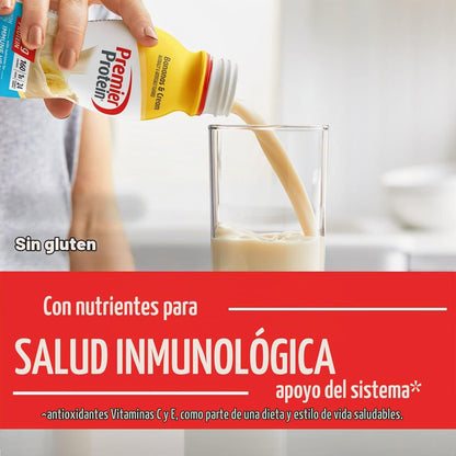 Premier Protein Batido, plátanos y crema, 1.06 oz de proteína, sin...