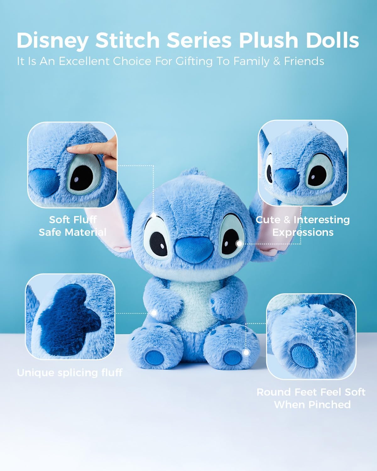 MINISO - Animal de peluche de Disney de 16 pulgadas, colección de j...