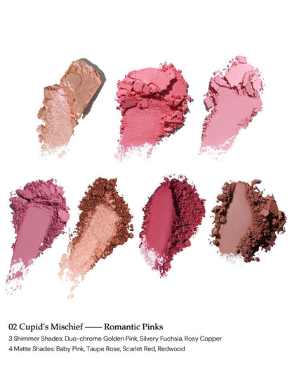Flower Knows - Paleta de maquillaje de cupido de fresa con brocha p...