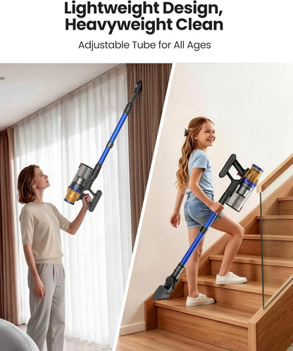 Aspiradora inalámbrica, 650 W\/55 Kpa para el hogar, aspiradora de...