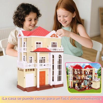 BananMelonBM Kid Toys Family Cozy Cabin Country Home Playset | Mueb...