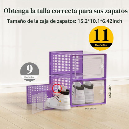 Kuject Cajas de almacenamiento de zapatos grandes, 12 unidades | Es...