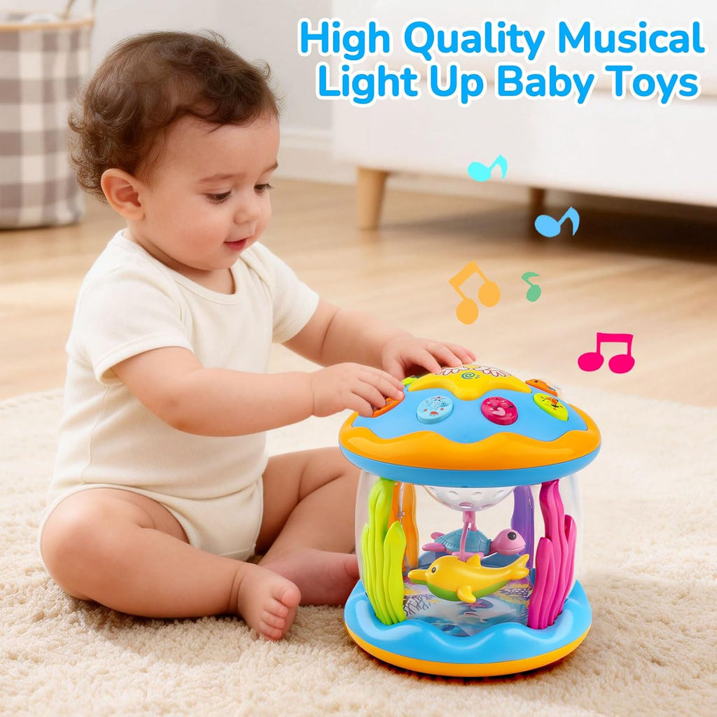 Tsomtto - Juguetes para bebés y niños, proyector musical giratorio...