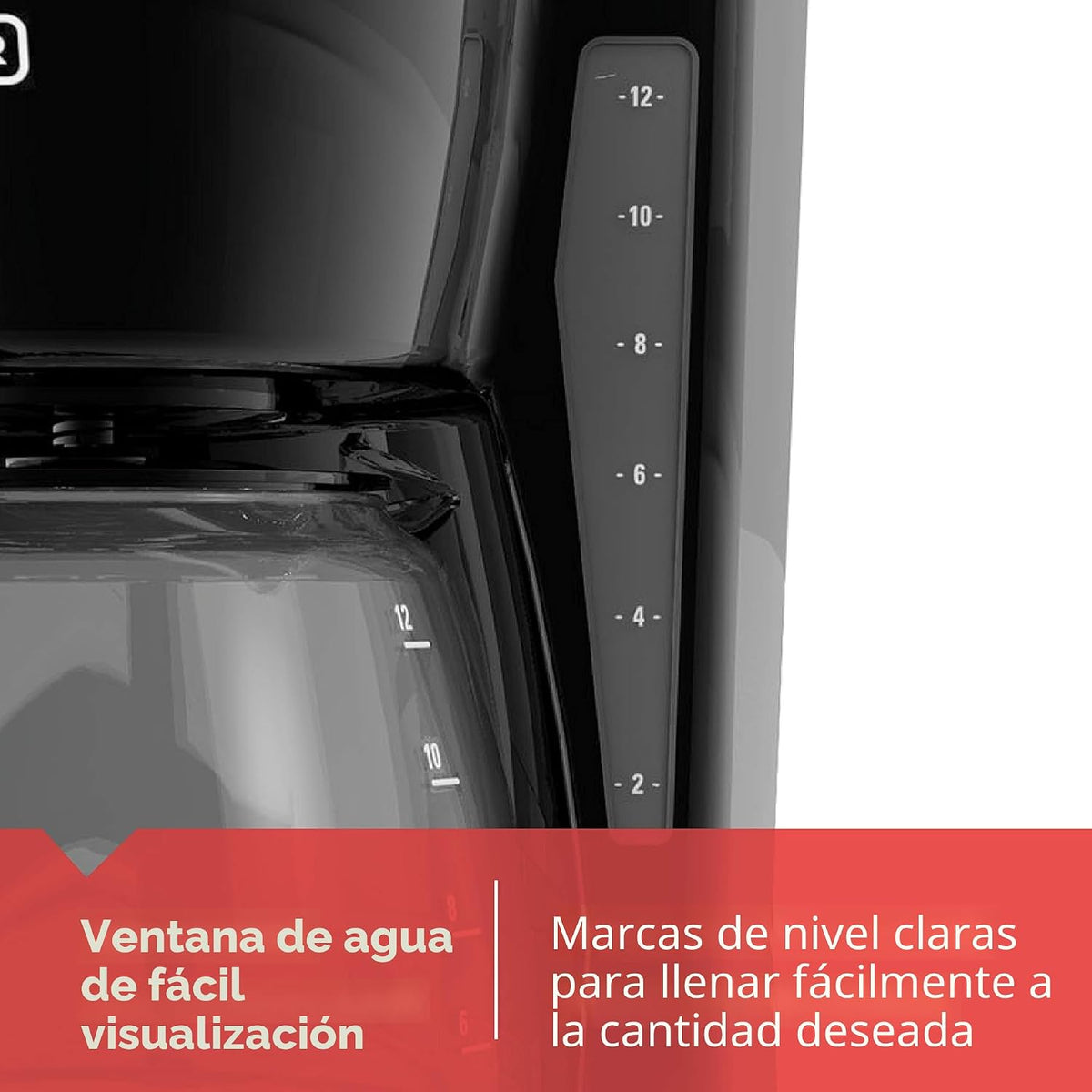 Cafetera de goteo BLACK+DECKER de 12 tazas con preparación Vortex |...