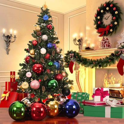 Benjia Adornos de Navidad para exterior extra grandes, bolas de plá...