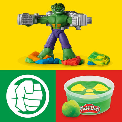 Play-Doh Marvel Hulk Smash &amp; Squish - Juego para niños con figu...
