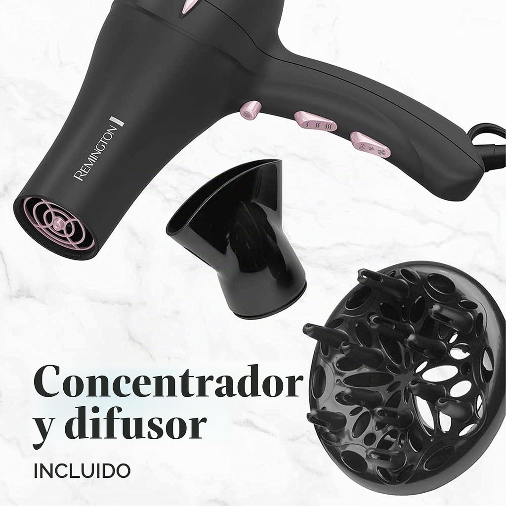 Secador de pelo de cerámica perlada, Remington AC2015 T|Colección S...