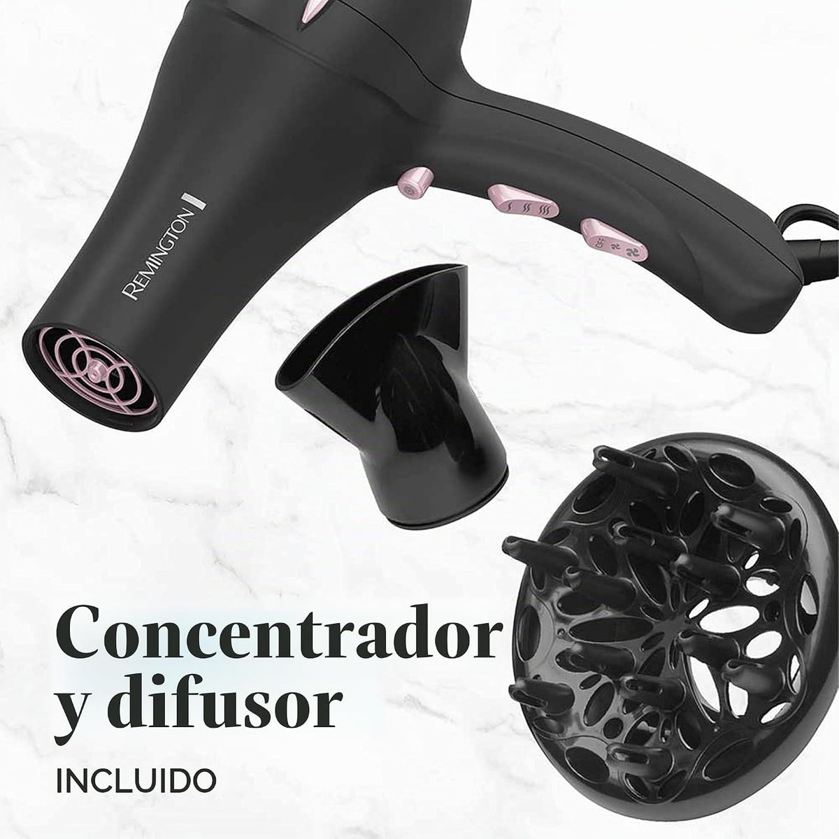 Secador de pelo de cerámica perlada, Remington AC2015 T|Colección S...