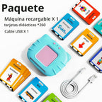 Lapare Tarjetas de Memoria en Audio Bilingües Español e Inglés con...