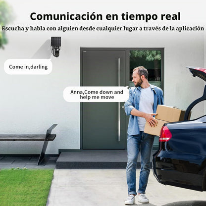 SEHMUA Cámaras de seguridad solar 2K inalámbricas para exteriores,...
