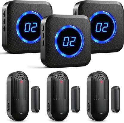 SanJie Timbre de puerta, sabe qué puerta se abrió, timbre de entrad...
