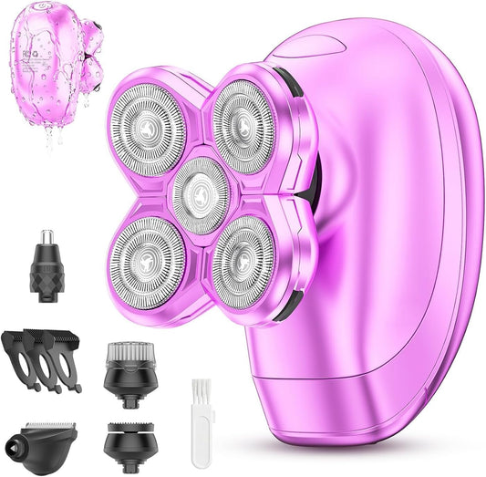 Maquinillas de afeitar eléctricas 5 en 1 para mujer, afeitadoras el...