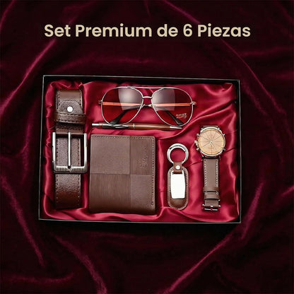 CXLZENGH Juego de regalo para hombre, 6 piezas, reloj, billetera, c...