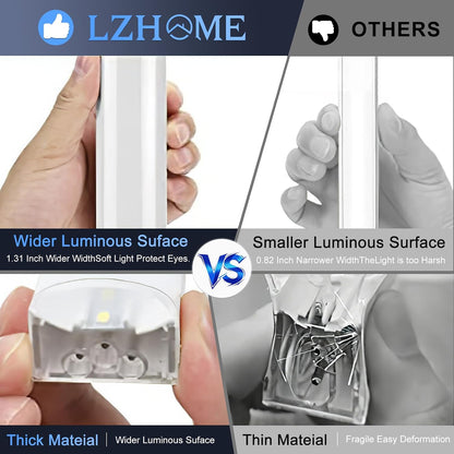 LZHOME Luces LED hexagonales de garaje de 5000 K: paquete de 25 act...