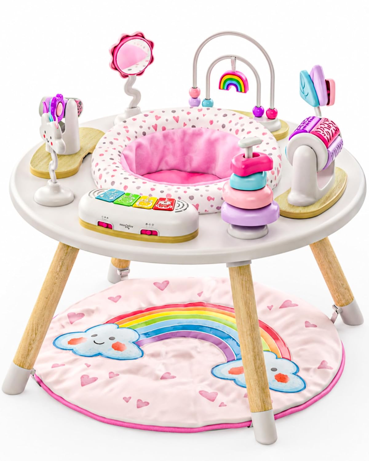 Little Acorn, centro de actividades para bebés 4 en 1, diseño inspi...