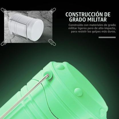 Lichamp Linterna LED de camping, paquete de 4 linternas alimentadas...