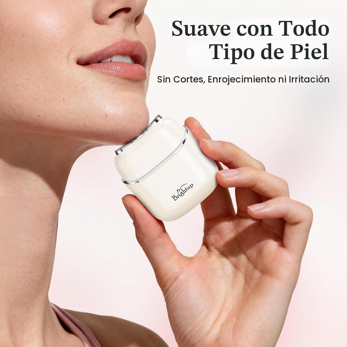 Brightup Depilación facial para mujeres - Afeitadora sin dolor para...