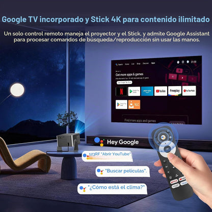 【Incluye Google TV Stick】Proyector inteligente Magcubic HY350GT 650...