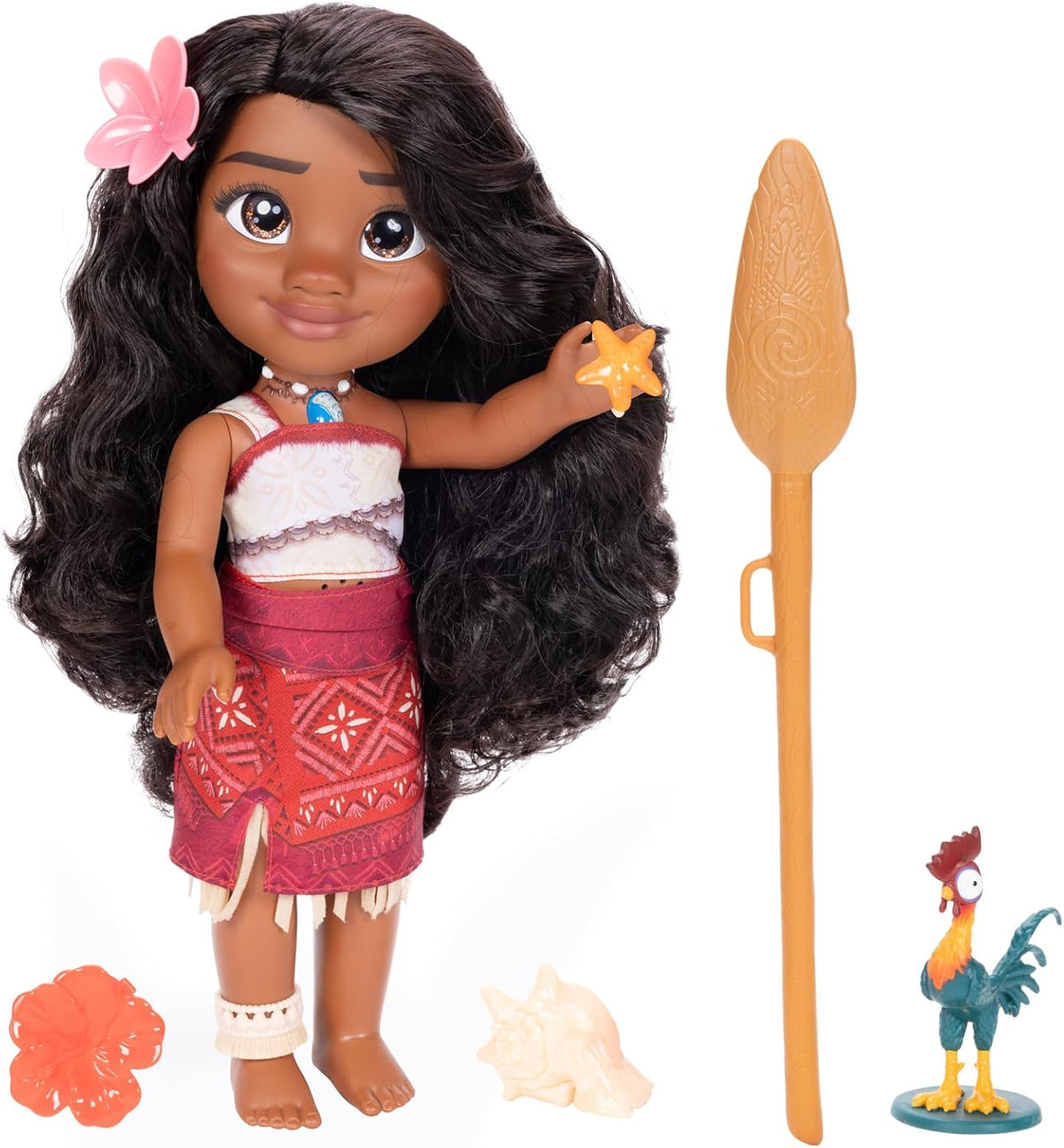 Disney Moana 2 My Singing Friend Moana Doll &amp; Heihei Figure Pla...