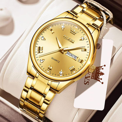OLEVS Relojes para hombre Relojes de cronógrafo de fácil lectura lu...