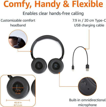 Amazon Basics Auriculares inalámbricos Bluetooth con micrófono, gra...