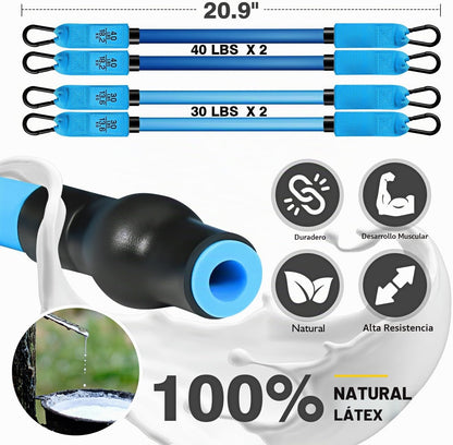 Kit de barra de pilates Ayombo con bandas de resistencia, equipo de...