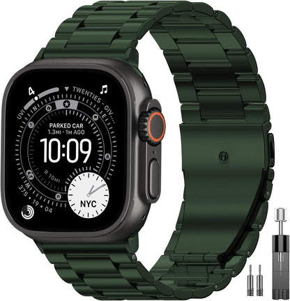 EPULY Correa de acero inoxidable para Apple Watch, compatible con 4...