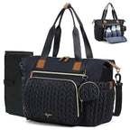 Tonyeee - Bolso para pañales, gran bolsa de pañales impermeable, bo...