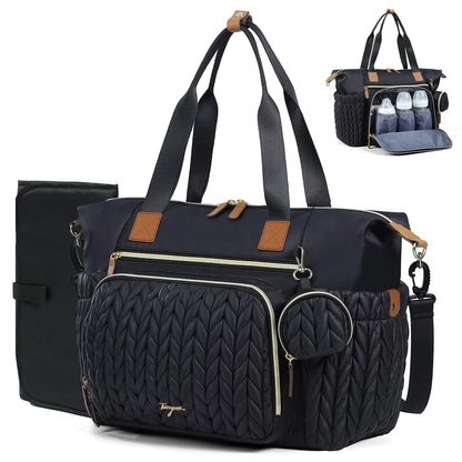 Tonyeee - Bolso para pañales, gran bolsa de pañales impermeable, bo...