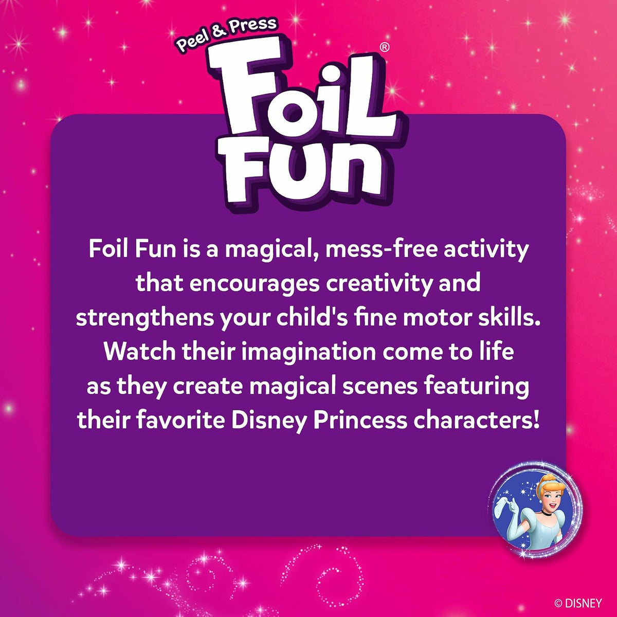Skillmatics Foil Fun Disney Princess, kit de arte y manualidades |...