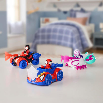 Marvel Spidey and his Amazing Friends - Figura de acción y vehículo...