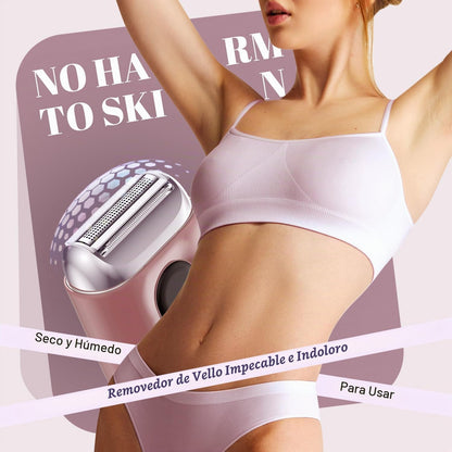 Afeitadora eléctrica inalámbrica para mujer: mini maquinillas de af...