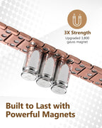 Pulsera de cobre para hombre Feraco, 3 veces más fuerte, pulseras m...