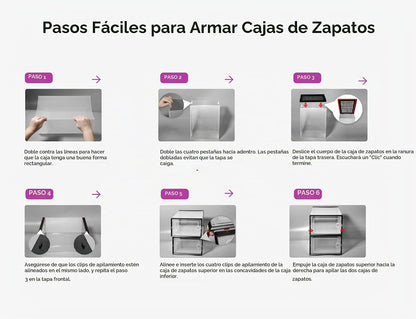 Kuject Cajas de almacenamiento de zapatos grandes, 12 unidades | Es...