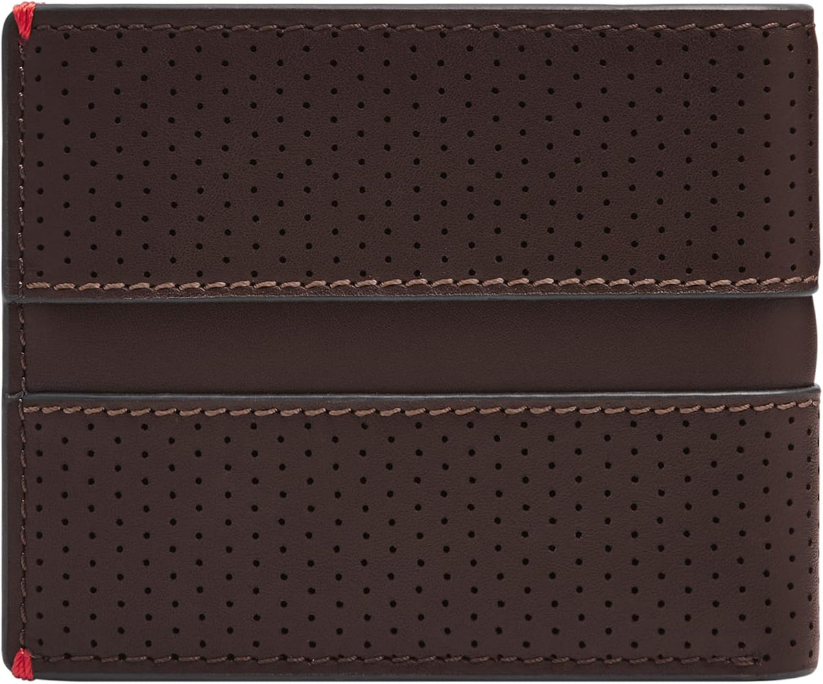 Fossil Billetera plegable para hombre, Sport Tourer Mink Brown, tal...
