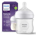 Philips Avent Biberones naturales, flujo lento, 4 onzas, sin BPA, p...