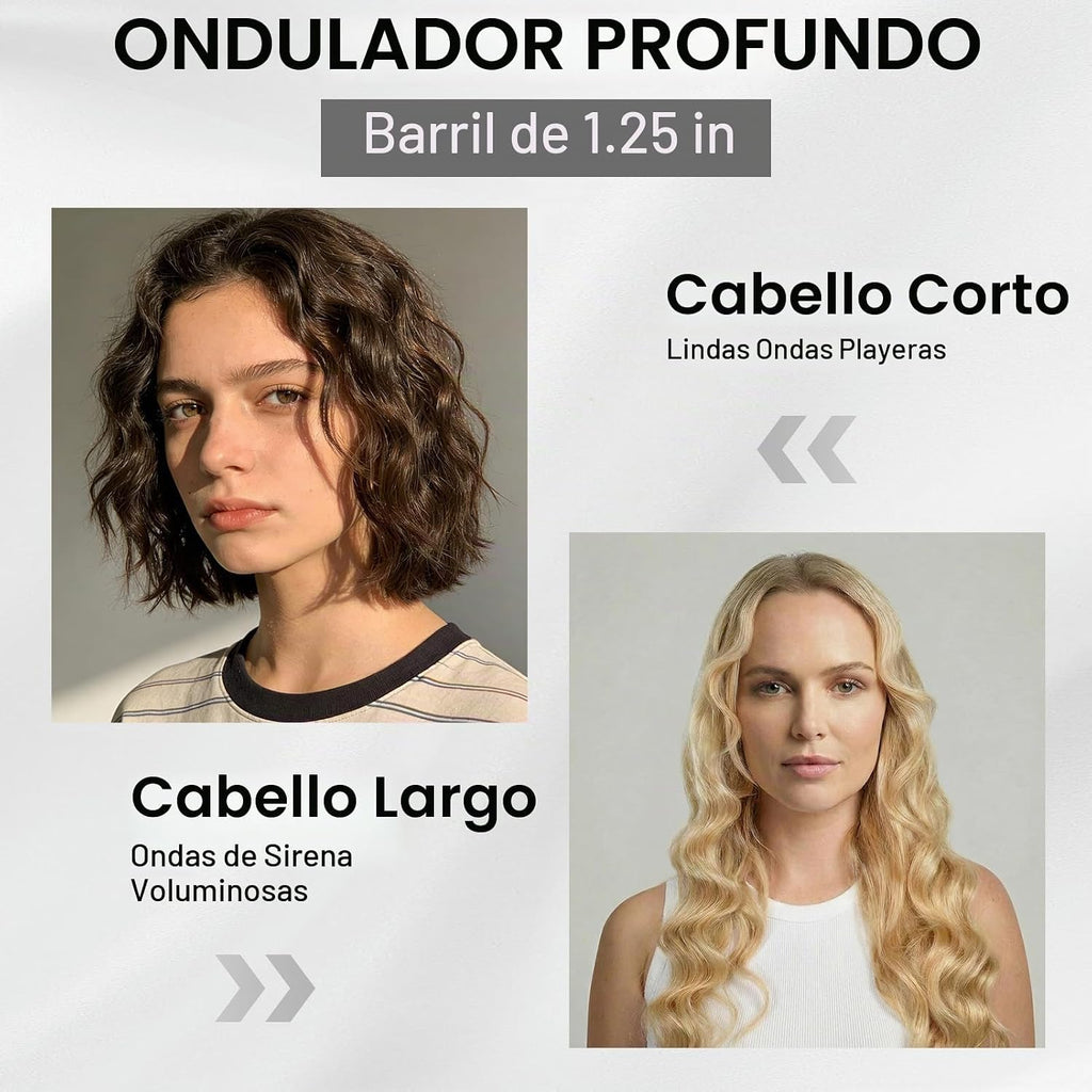 AraSyleon Engarzadora Herramienta para el cabello Ondulador de pelo...