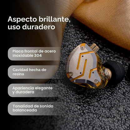 Linsoul KZ ZS10 Pro, auriculares intrauditivos híbridos HiFi con 5...