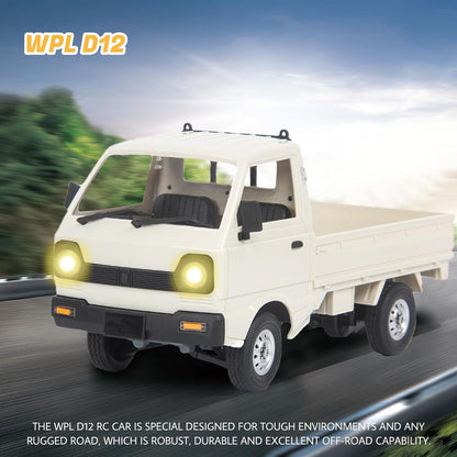 LEOSO WPL D12 RC Truck 1\/10 RC Drift Camioneta con 3 baterías | Ra...