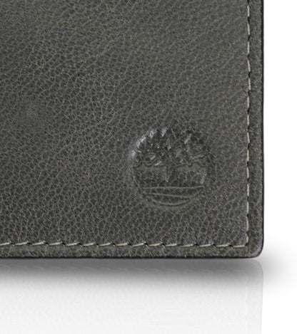 Timberland Billetera de cuero genuino con tarjetero de seguridad RF...