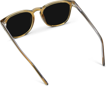 WMP Eyewear - Gafas de sol polarizadas modernas y redondas para hom...