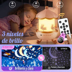 Staryou Máquina de sonido de luces sensoriales, proyector de luz no...